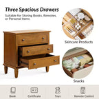 Lot de 2 tables d'appoint à 3 tiroirs Teodosia | Hulala Home-NOIR