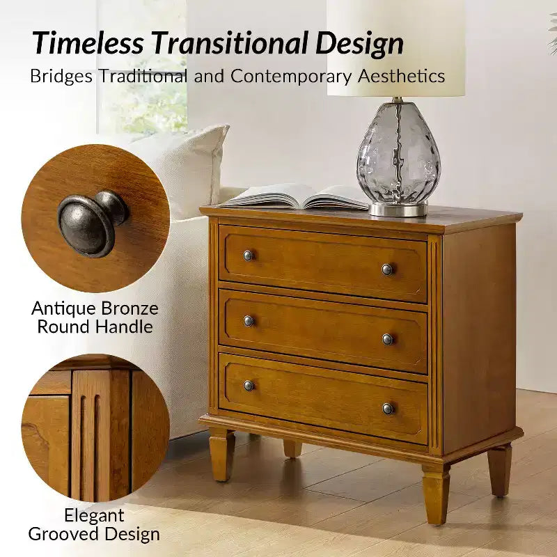 Lot de 2 tables d'appoint à 3 tiroirs Teodosia | Hulala Home-NOIR