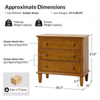 Lot de 2 tables d'appoint à 3 tiroirs Teodosia | Hulala Home-NOIR