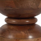 Table d'appoint unique, bout de canapé ou petite table de chevet pour la décoration intérieure - Table moderne en bois de manguier poli, idéale pour les petits espaces - 18 Or