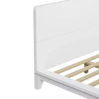 Lit plateforme et cadre de lit Whisen avec tête de lit et support à lattes en bois