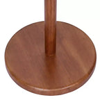 Bekrvio Porte-manteau sur pied en bois avec 8 crochets en forme de bourgeons, base ronde stable, porte-manteau robuste en bois pour couloir et entrée, marron