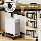 Bureau d'angle en L Costway avec prises de courant, bureau d'angle de 62 po avec étagère de rangement