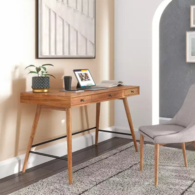 Bureau d'écriture 3 tiroirs Foerster Wood - iNSPIRE Q