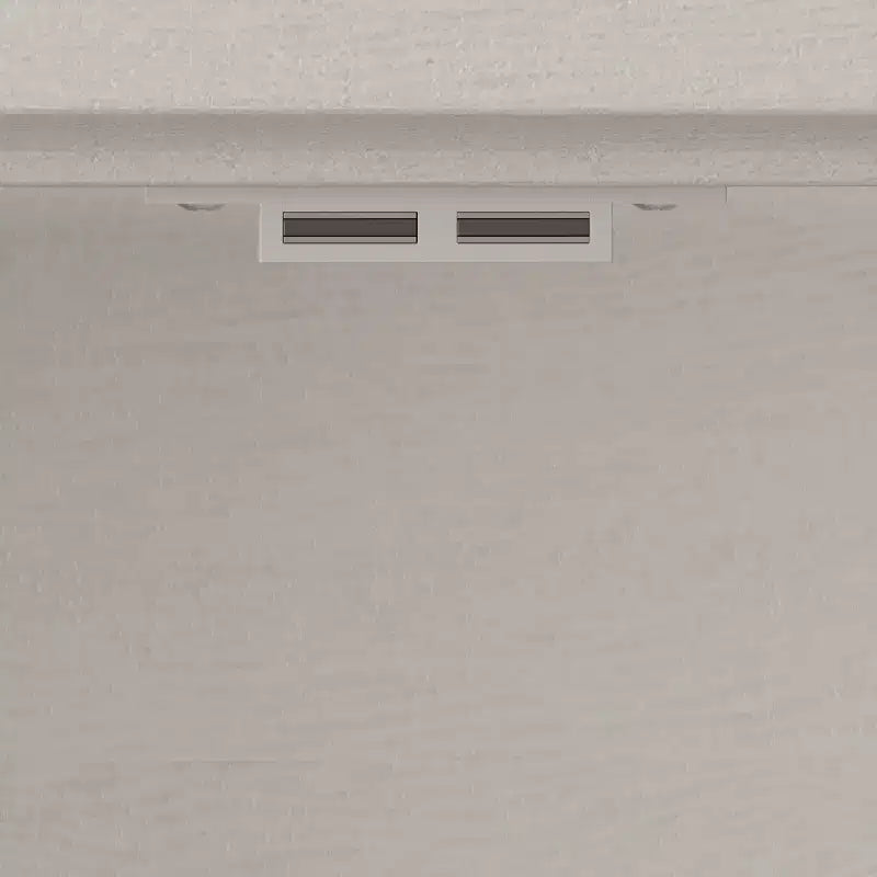 JVNOXK Meuble Vitrine Haute en Verre de 132,5 cm avec Rangement, 2 Tiroirs et Étagères Réglables, pour Salon et Chambre à Coucher, Blanc