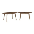 Table à manger ovale Jonas 63, en noyer du milieu du siècle - Noyer - iNSPIRE Q