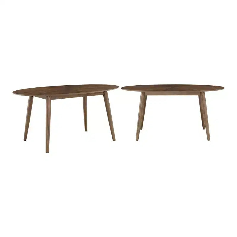 Table à manger ovale Jonas 63, en noyer du milieu du siècle - Noyer - iNSPIRE Q