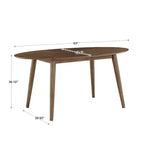 Table à manger ovale Jonas 63, en noyer du milieu du siècle - Noyer - iNSPIRE Q