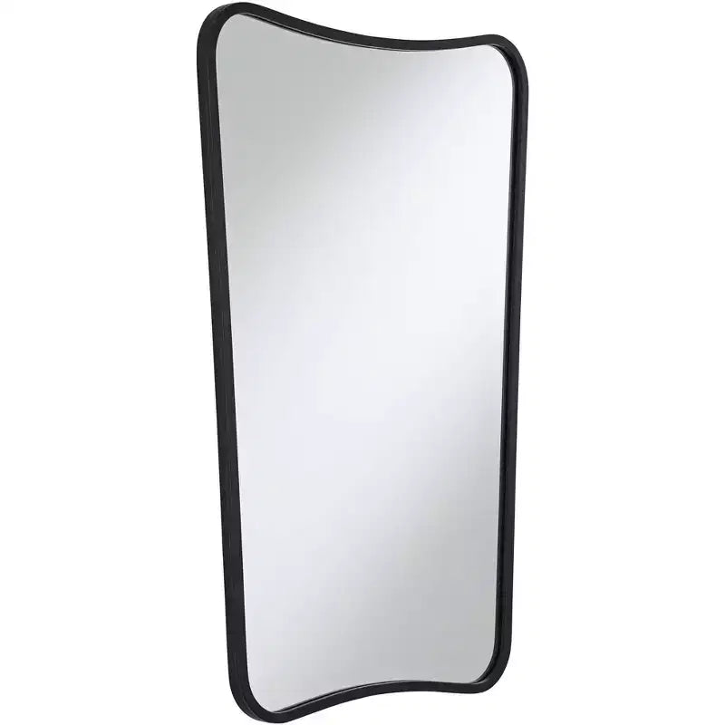 Miroirs muraux Uttermost Segundo en métal noir 22 x 34, lot de 2
