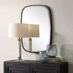 Miroir mural rectangulaire Uttermost Benedo Noir 26 x 36