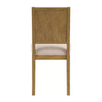 Chaise de salle à manger en tissu bouclé crème avec finition bois Fuske (lot de 2) - iNSPIREQ