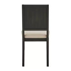 Chaise de salle à manger en tissu bouclé crème avec finition bois Fuske (lot de 2) - iNSPIREQ