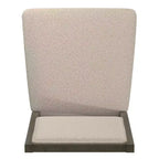 Chaise de salle à manger en tissu bouclé crème avec finition bois Fuske (lot de 2) - iNSPIREQ