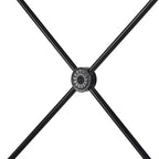 Lit Queen en métal noir Nelley Double X – Noir – iNSPIRE Q