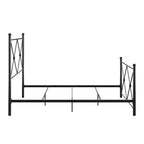 Lit Queen en métal noir Nelley Double X – Noir – iNSPIRE Q