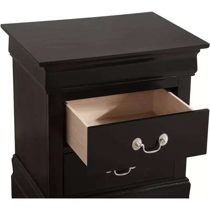 Table de chevet rectangulaire en bois de cerisier HomeStock pour salon et chambre à coucher