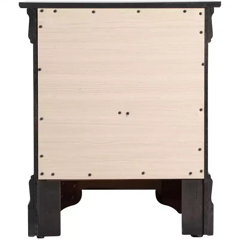 Table de chevet rectangulaire en bois de cerisier HomeStock pour salon et chambre à coucher