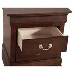 Table de chevet rectangulaire en bois de cerisier HomeStock pour salon et chambre à coucher