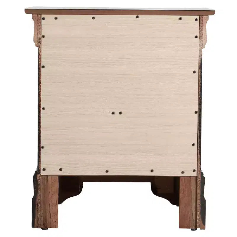 Table de chevet rectangulaire en bois de cerisier HomeStock pour salon et chambre à coucher