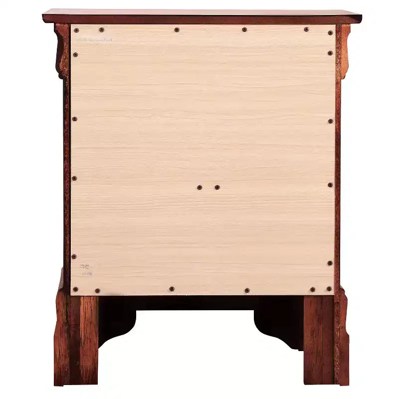 Table de chevet rectangulaire en bois de cerisier HomeStock pour salon et chambre à coucher