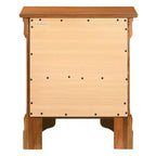 Table de chevet rectangulaire en bois de cerisier HomeStock pour salon et chambre à coucher