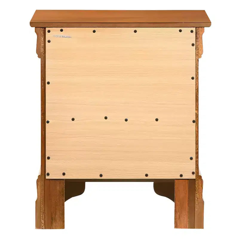 Table de chevet rectangulaire en bois de cerisier HomeStock pour salon et chambre à coucher
