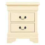 Table de chevet rectangulaire en bois de cerisier HomeStock pour salon et chambre à coucher