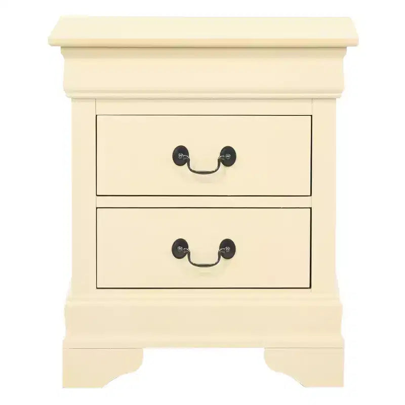 Table de chevet rectangulaire en bois de cerisier HomeStock pour salon et chambre à coucher
