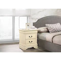 Table de chevet rectangulaire en bois de cerisier HomeStock pour salon et chambre à coucher