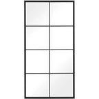 Uttermost Rousseau Wrought-Iron Black 30 x 60 Wall Mirror