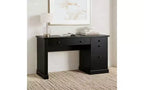 54 Wide Modern Executive Desk with Charging Station - Fluted Office Desk with File Drawers, Computer Desk for Home Office