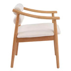 Chaises de salle à manger d'extérieur rembourrées en bois d'hévéa moderne Weerachai Christopher Knight Home avec coussins