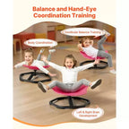 Chaise pivotante VEVOR pour enfants, capacité de 100 kg, chaise sensorielle rotative en forme d'éléphant avec base métallique antidérapante, siège pivotant pour tout-petit, rouge