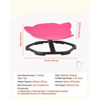 Chaise pivotante VEVOR pour enfants, capacité de 100 kg, chaise sensorielle rotative en forme d'éléphant avec base métallique antidérapante, siège pivotant pour tout-petit, rouge