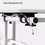 Bureau debout réglable en hauteur COZONY avec roulettes, table d'appoint mobile pour ordinateur portable avec plateau inclinable