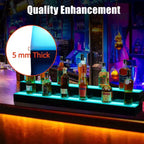 Étagère d'affichage LED Garvee, étagères de bar avec télécommande et contrôle via application pour restaurants, soirées, noir