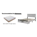 Lit plateforme double/grand lit avec tête de lit de rangement rembourrée, cadre de lit plateforme en bois avec station de recharge et lumières LED