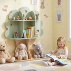 Costway Bibliothèque Enfant 45 Arbre avec Étagères Ouvertes pour Coin Lecture, Chambre d'Enfant, Salle de Classe