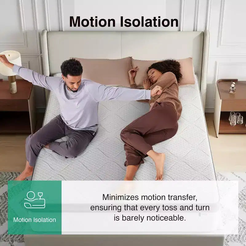 Novilla Matelas Hybride 12 Pouces à Ressorts Ensachés avec Surmatelas, Soulagement de la Pression et de la Douleur, Fermeté Moyenne