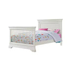 Lit convertible Westwood Baby | Olivia à dessus plat - Blanc brossé