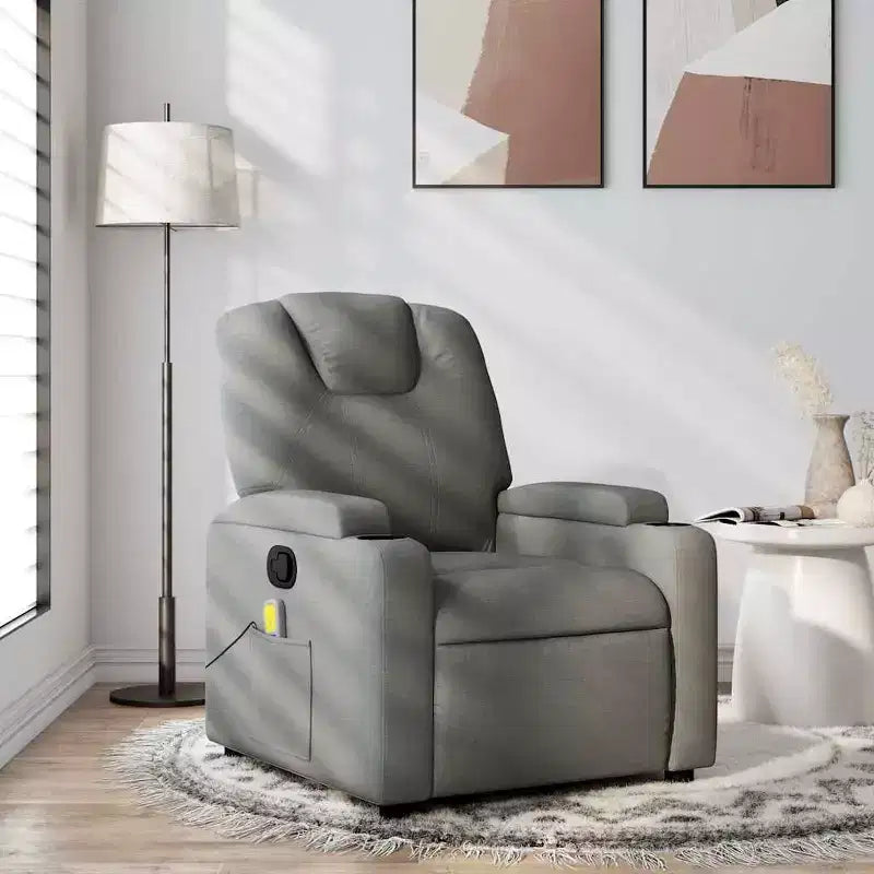 Fauteuil inclinable vidaXL 100 % polyester, métal, contreplaqué simple