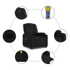 Fauteuil inclinable vidaXL 100 % polyester, métal, contreplaqué simple