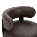 Fauteuil club pivotant Christopher Knight Home Emile en bois d'hévéa et similicuir