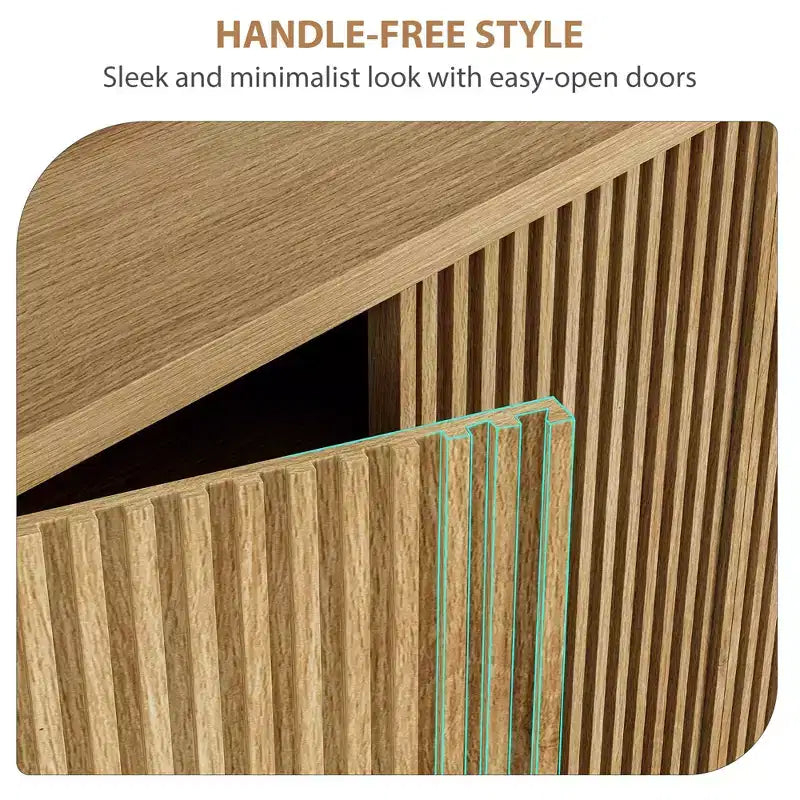 Meuble à chaussures Acekool 46 avec porte cannelée et étagères réglables pour entrée et salon