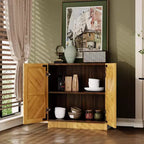 Garvee 31,5" Armoire Buffet avec Rangement, Buffet de Cuisine avec Portes et Étagère Réglable, pour Salon et Salle à Manger