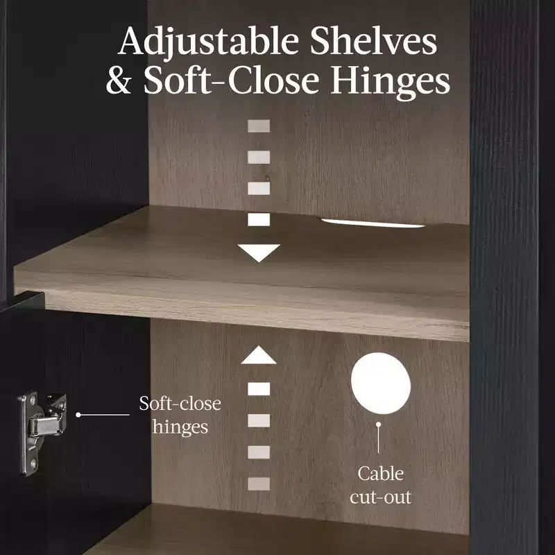 Meuble de rangement étroit Best Choice Products de 72 po de haut avec étagères réglables, bibliothèque moderne à 4 niveaux avec arches
