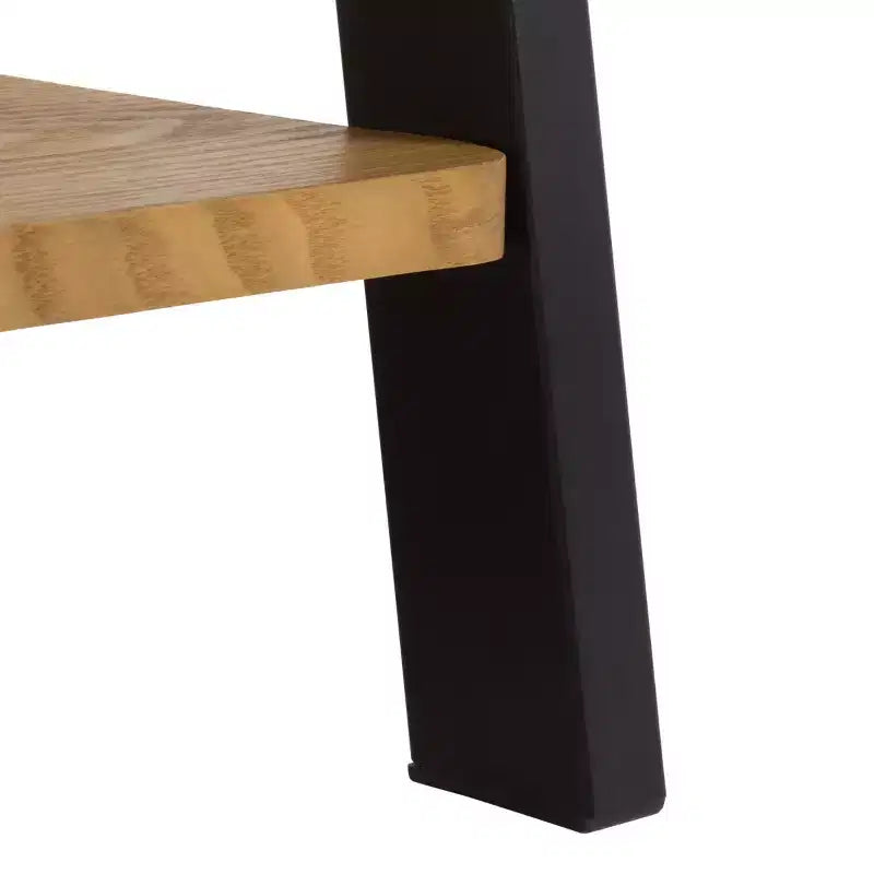 Étagère Isaac métal et bois – Naturel/Noir – SEI
