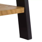 Étagère Isaac métal et bois – Naturel/Noir – SEI