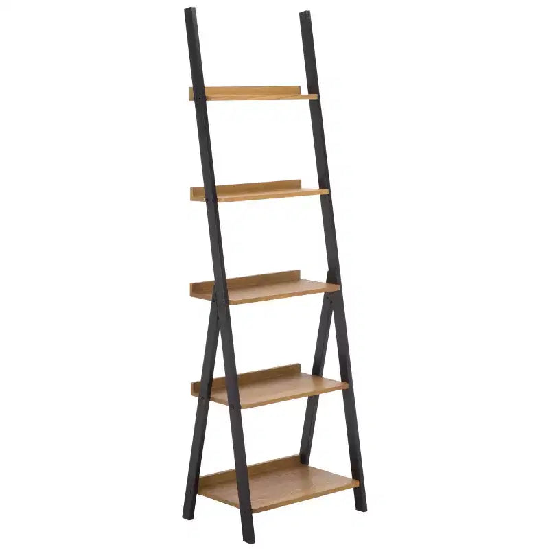 Étagère Isaac métal et bois – Naturel/Noir – SEI