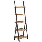 Étagère Isaac métal et bois – Naturel/Noir – SEI